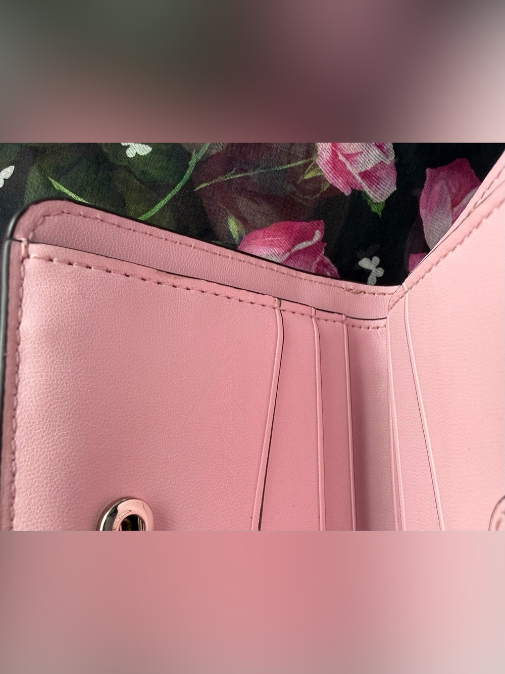 Kate Spade Staci Pink Small Zip Around Bifold Wallet - Picture 11 of 14